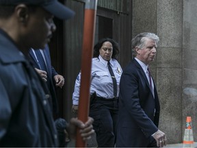 Cyrus Vance Jr., Manhattan's district attorney, outside state Supreme Court in New York, April 18, 2018. Prosecutors and lawyers are working to vacate the convictions two men who have been imprisoned for nearly 30 years for a rape that never happened. “It is every district attorney’s nightmare that any innocent man or woman would go to jail,” said Vance Jr.