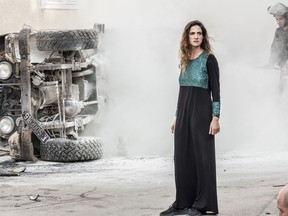 This image released by Netflix shows Rona-Lee Shim'on in a scene from "Fauda,"an action series based on the tedium of the never-ending Mideast conflict. The second season premieres on May 24.