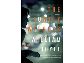 This cover image released by Pegasus Books shows "The Lonely Witness," a novel by William Boyle. (Pegasus Books via AP)