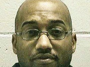 This undated, file image provided by the Georgia Department of Corrections shows death-row inmate Robert Butts Jr., who is convicted of robbing and killing an off-duty prison guard. A trial witness has acknowledged giving false testimony that Butts confessed to being the triggerman in a 1996 shotgun slaying for which he is to be executed this week, the inmate's attorneys said in court documents Tuesday, May 1.