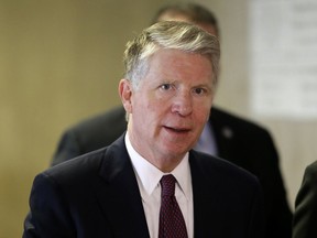 FILE - In this March 1, 2018, file photo, New York District Attorney Cyrus Vance arrives to the start of a trial in New York. Pursuing a rape case against Harvey Weinstein could put any prosecutor under a microscope, and Manhattan District Attorney Vance is already there. A state investigation has been examining how Vance handled and decided not to prosecute a groping allegation against Weinstein three years ago. Women's-rights activists have protested outside Vance's office.