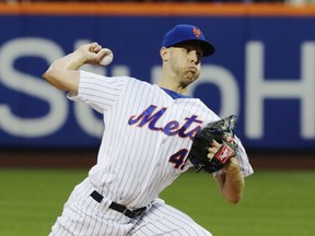 New York Mets' Zack Wheeler delivers a pitch during the first inning of a baseball game against the Miami Marlins Tuesday, May 22, 2018, in New York.