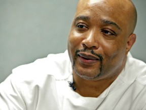 FILE - This July 14, 2010, file photo, shows Kevin Keith, who is on death row at the Ohio State Penitentiary in Youngstown, Ohio. Keith, an Ohio inmate who has long maintained his innocence in the 1994 slaying of three people is asking the U.S. Supreme Court for a new trial based on evidence never heard by a jury. Lawyers for Keith say the personnel file of a state forensics investigator who worked on his case contains allegations she had a habit of providing police departments answers they wanted in cases.