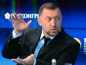 In this file photo taken on June 1, 2017 Russian billionaire Oleg Deripaska, who heads aluminium producer Rusal, attends the St. Petersburg International Economic Forum (SPIEF) in Saint Petersburg. The US Treasury on April 23, 2018 said that it could lift sanctions on Russian aluminum giant Rusal if tycoon Oleg Deripaska gives up control of the company.