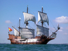 El Galleon, a full-sized replica of a Spanish galleon.