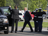 U.S. President Donald Trump arrives at Walter Reed National Military Medical Center in Bethesda, MD on May 14, 2018 to visit First Lady Melania Trump who is being treated for a kidney condition at the hospital.
