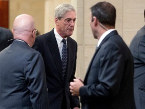 In this June 21, 2017, file photo, former FBI Director Robert Mueller, the special counsel probing Russian interference in the 2016 election, arrives on Capitol Hill for a closed door meeting before the Senate Judiciary Committee in Washington.