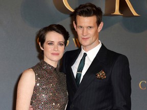 Claire Foy, left, and Matt Smith.