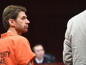 FILE - In this Feb. 20, 2018, file photo, Samuel Shaffer stands during a court hearing in Cedar City, Utah. Shaffer, a self-styled Utah prophet accused of secretly marrying young girls because of his beliefs in polygamy and doomsday will serve at least 26 years in prison after pleading guilty to child rape and abuse charges.