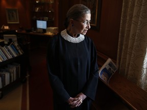 Ruth Bader Ginsburg in her chambers at the Supreme Court in Washington, Wednesday, July 24, 2013.