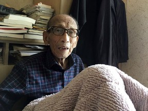 In this May 10, 2018, photo, former North Korean spy Seo Ok-yeol, 89, who spent 29 years in a prison, speaks during an interview at his home in Gwangju, South Korea. After decades trapped in lives they didn't want in South Korea, nearly 20 elderly former North Korean spies are hoping the recent thaw in tensions between their countries will pave the way for their long-awaited return home.