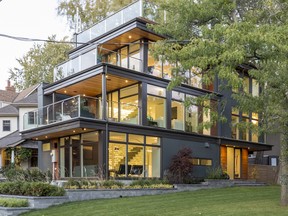 The exterior of this Beach home vaguely resembles a Lake Ontario ferryboat.