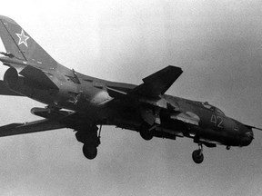 The Soviet Union used Su-17 jets like this one to invade Afghanistan.