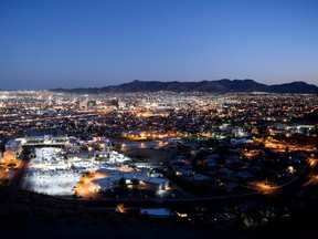 A view of El Paso in the United States and Ciudad Juarez in Mexico on June 20, 2018 in El Paso, Texas.
