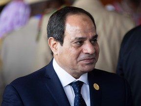 Egyptian President Abdel Fattah el-Sisi attends the 28th African Union summit in Addis Ababa on January 30, 2017.