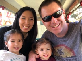 Tristan Beaudette is seen here with his family.