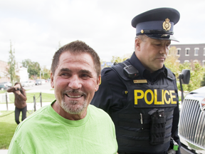 Boris Panovski outside a courthouse in Sept. 2014.