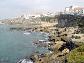 A view of the cliffs at Ericeira, the Portuguese fishing village where the two tourists lost their lives.