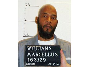 FILE - This February 2014 file photo provided by the Missouri Department of Corrections shows death-row inmate Marcellus Williams. A five-member inquiry panel appointed by former Missouri Gov. Eric Greitens to investigate the Williams' case canceled its meeting on Tuesday, June 5, 2018, citing confusion over whether it still has authority now that Greitens has resigned. Williams was hours away from execution in August when Greitens halted the procedure after new DNA evidence raised questions about whether Williams really killed Lisha Gayle in suburban St. Louis in 1998. Supporters of Williams planned a rally Tuesday in Jefferson City. (Missouri Department of Corrections via AP, File)
