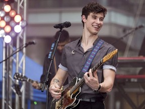 Shawn Mendes performs on NBC's Today show at Rockefeller Plaza on Friday, June 1, 2018, in New York.