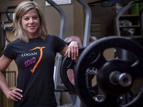 Monique Richard is seen in a gym Tuesday, April 10, 2018 in Montreal. The first woman to climb to the top of Canada's highest mountain in a solo trek says her biggest fear came when she fell into a dangerously deep crevice.THE CANADIAN PRESS/Paul Chiasson