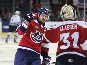 Lethbridge Hurricanes player Ryan Vandervlis is seen in this undated handout photo. A player from the Lethbridge Hurricanes hockey team is in a medically induced coma after he and two others were injured at a campfire on the weekend. In a joint news release, the Western Hockey League, the Hurricanes and the families involved said Ryan Vandervlis, a 20-year old centre with the elite major junior team, suffered severe burns.