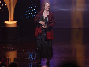 Tantoo Cardinal accepts the Earle Grey Award for her contributions to the industry and the Canadian experience at the 2017 Canadian Screen Awards in Toronto on Sunday, March 12, 2017. The academy behind the Oscars has invited 928 new members, including several Canadians. The new list from the Academy of Motion Picture Arts and Sciences includes Alberta-born actress Tantoo Cardinal and Winnipeg filmmaker Guy Maddin.THE CANADIAN PRESS/Peter Power