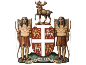 The Newfoundland and Labrador coat of arms is shown in this undated handout image.
