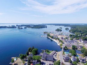 View from Stone and South over the Thousand Islands.