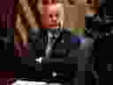 U.S. President Donald Trump listens during a cabinet meeting at the White House on June 21, 2018, in Washington.