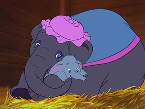 Dumbo and his mother in the 1941 movie.