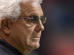 B.C. Lions head coach Wally Buono watches from the sideline against the Winnipeg Blue Bombers on June 8.
