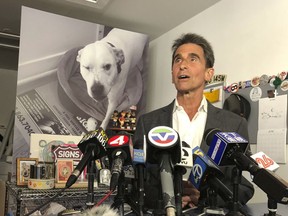 Former state Sen. Mark Leno talks with reporters while conceding the race for San Francisco mayor Wednesday, June 13, 2018, in San Francisco. Leno said that he called chief rival London Breed with his congratulations in her new job as mayor. He said Breed was a "remarkable young woman" who will do a fine job as mayor.