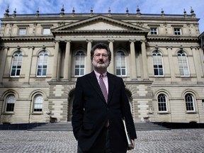 awyer Joe Groia poses for a portrait in front of Osgoode Hall in downtown Toronto on March 1, 2010.  Groia faces a disciplinary hearing today after being accused by the Law Society of unprofessional behavior during the Bre-X trail.
