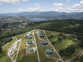 A aerial view of Kinder Morgan's Trans Mountain tank farm is pictured in Burnaby, B.C., is shown on Tuesday, May 29, 2018. The federal Liberal government is spending $4.5 billion to buy Trans Mountain and all of Kinder Morgan Canada's core assets, Finance Minister Bill Morneau said Tuesday as he unveiled the government's long-awaited, big-budget strategy to save the plan to expand the oilsands pipeline.THE CANADIAN PRESS Jonathan Hayward
