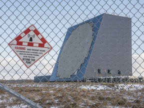 In this Nov. 27, 2017, photo released by the U.S. Northern Command Alaskan NORAD Region/Alaskan Command/11th Air Force shows the Cobra Dane radar, a single faced ground-based, L-band phased-array radar located at Eareckson Air Station, Shemya, Alaska. The U.S. military wants to install missile defense radar, similar to this one shown, in Hawaii to identify any ballistic missiles that are fired from North Korea or elsewhere, officials said Tuesday, June 26, 2018.