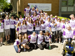 The TELUS team at the Dr. Peter Centre in Vancouver during the TELUS Days of Giving event, an annual volunteer movement that inspires thousands of TELUS team members to rally together to help create healthier, stronger and more sustainable communities across Canada and around the world.