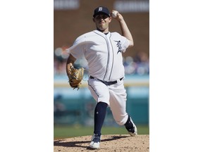 CORRECTS DAY TO SATURDAY Detroit Tiger starter Matthew Boyd pitches against the Toronto Blue Jays during the second inning of a baseball game Saturday, June 2, 2018, in Detroit.