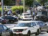 Police respond to a shooting at the Capital Gazette newspaper on June 28, 2018 in Annapolis, Maryland.