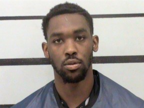 A booking photo provided by the Lubbock County Sheriff's Office shows Quan Shorts, a Texas Tech wide receiver. Shorts has been kicked off the Red Raiders squad after Lubbock, Texas, police arrested him on a misdemeanor marijuana possession charge. A Lubbock Police Department statement says officers were at an apartment complex as part of an ongoing investigation Thursday afternoon, June 14, 2018, when Shorts, who's 21, was arrested. Details of what prompted his arrest haven't been disclosed. (Lubbock County Sheriff's Office via AP)