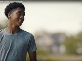 In this undated frame from video provided by John Fetterman for Lieutenant Governor shows Antwon Rose in a campaign announcement. Funeral services are being held Monday, June 25, 2018, for Rose, who was shot and killed by police when he fled a traffic stop in Pennsylvania on Tuesday. (John Fetterman for Lieutenant Governor via AP)