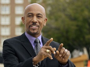 FILE - In this Oct. 18, 2012 file photo, television personality Montell Williams is interviewed at the Arkansas state Capitol in Little Rock, Ark., before an appearance in support of a ballot measure that would legalize medical marijuana in the state. Williams was taken to a hospital after a workout at a New York City gym. His spokesman tweeted that anyone who knows the 61-year-old television personality knows that Williams is an exercise enthusiast. But the spokesman says on Thursday, May 31, 2018, Williams "overdid it" and he was admitted to the hospital out of "an abundance of caution."