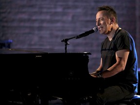 Bruce Springsteen performs at the 72nd annual Tony Awards at Radio City Music Hall on Sunday, June 10, 2018, in New York.