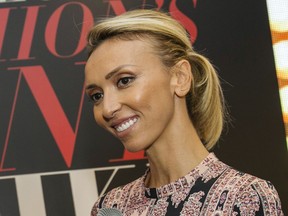 FILE - In this Sept. 16, 2016, file photo, Giuliana Rancic, TV host and best-selling author, hosts the Macy's Presents Fashion's Front Row event at Macy's Aventura Mall in Miami. Rancic will return to E! News this September as co-host of its nightly news program with Jason Kennedy, three years after leaving the gig. She will replace Maria Menounos who left last July following surgery to remove a brain tumor.