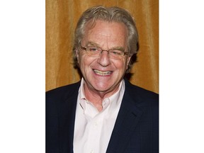 FILE - In this Jan. 16, 2014 file photo, TV talk show host Jerry Springer attends the premiere of the Discovery Channel's "Klondike" in New York. After more than 4,000 episodes of "The Jerry Springer Show," since 1991, Springer will stop making new ones. NBC Universal said this week that the CW and other networks that have bought the show in syndication will air reruns of the slugfest starting next fall.