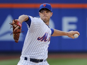 New York Mets starting pitcher Steven Matz delivers against the Pittsburgh Pirates during the first inning of a baseball game Tuesday, June 26, 2018, in New York.