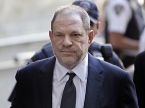 Harvey Weinstein arrives to court in New York, Tuesday, June 5, 2018.  Weinstein pleaded not guilty Tuesday to rape and criminal sex act charges.  The hearing in Manhattan comes after a grand jury indicted the former movie mogul last week on charges involving two women.