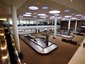 The arrivals area of the Winnipeg James Armstrong Richardson International Airport on Tuesday April 29, 2014.