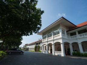 The Capella Hotel stands on the resort island of Sentosa in Singapore, on Sunday, June 3, 2018.