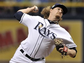 Tampa Bay Rays starter Ryne Stanek pitches against the Houston Astros during the first inning of a baseball game Thursday, June 28, 2018, in St. Petersburg, Fla.